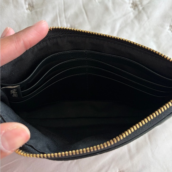 Coach Black Wristlet with Gold Chain - Picture 6 of 7